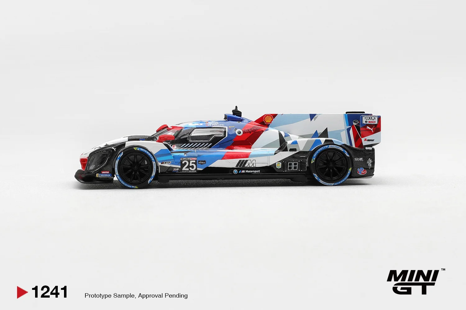 MINIGT 1/64 BMW M Hybrid V8 GTP #25 BMW M Team RLL MGT01241-CH Car Alloy Toys Diecast Metal Model Kids Toys Boys - view 3