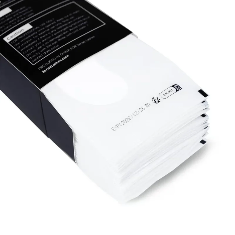 SENSE LASHES 50pcs Under Eyelash Pads Eye Pad Isolation Remove Non-woven Bio-Gel Eye Patches for Eyelash Extensions Makeup Tools