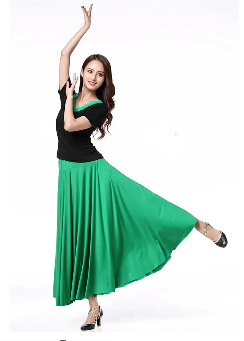 High Quality Modern Dance Skirt Women Flamenco Festival Dance Costumes Belly Stage Performance Skirt Flamengo Ballroom Costumes