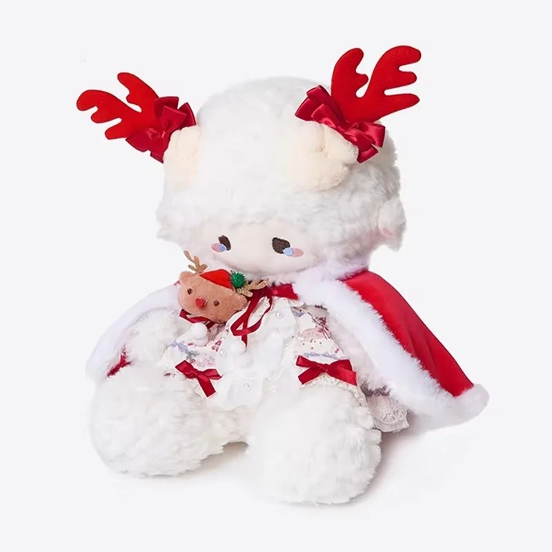 

New Beautiful Puff Lamb Plush Stuffed Doll Accompany Comfortable Sleep Doll Funny Changable Clothes Doll Christmas Surprise Gift