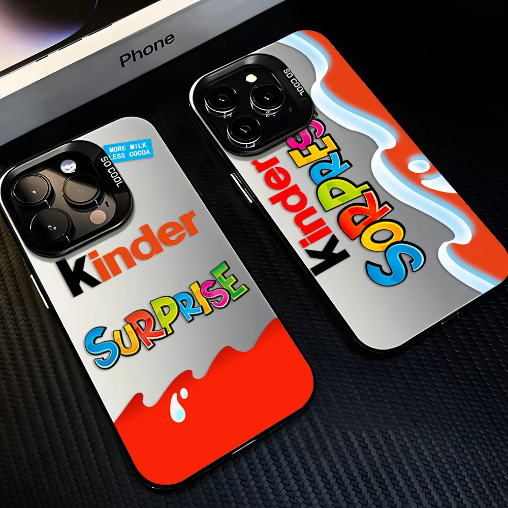 Funda para Teléfono Trolly Egg KINDER JOY Surprise para iPhone 17 16e 15 14 13 12 11 mini Pro Max X XR XSMAX 8 7 Air Plus Anti Caída Mate