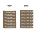 6 PACK 7.62 TAN
