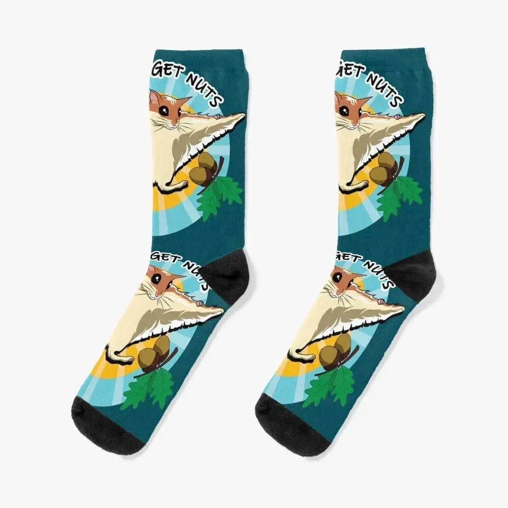 Let's Get Nuts | Flying squirrel Socks Novelties man floor Ladies Socks Men's