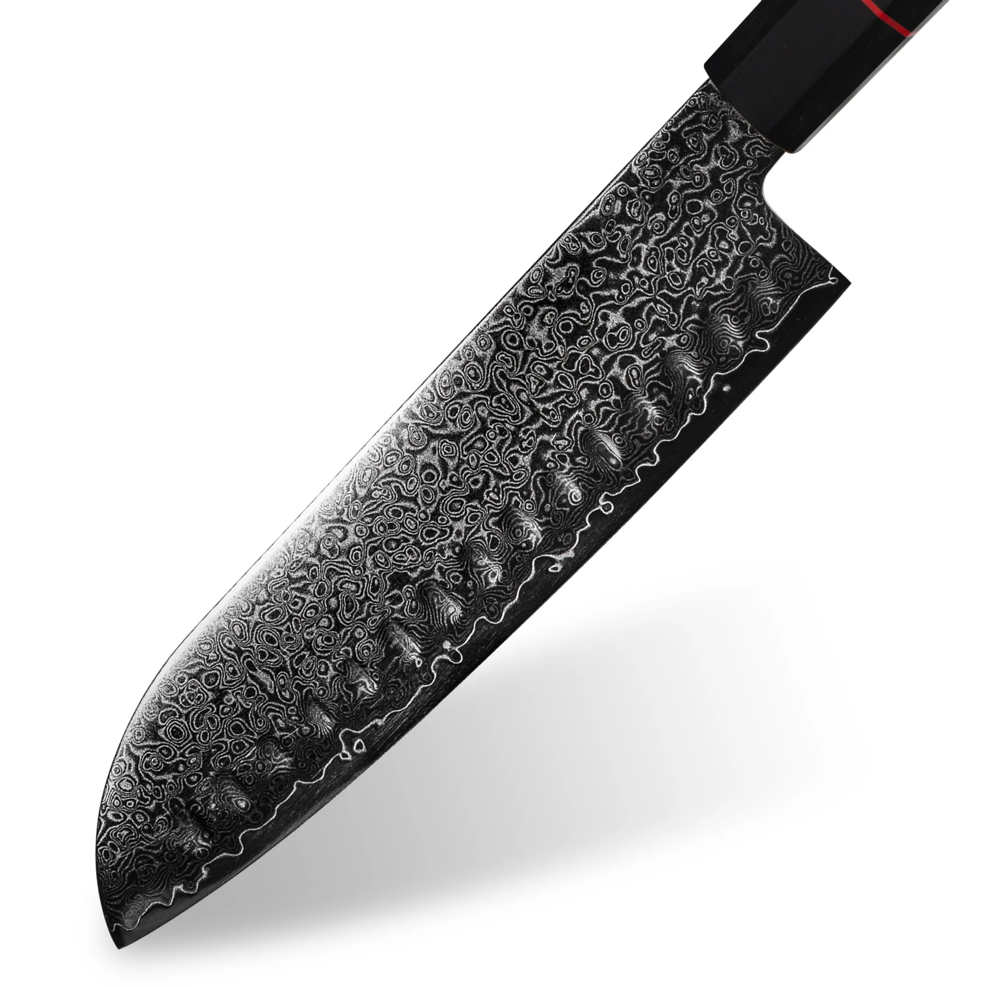 Nóż Santoku 7 cali, ostrze ze stali damasceńskiej 67-warstwowej, rękojeść G10, nóż szefa kuchni do krojenia, sushi, warzyw, tasak, nóż do mięsa, nóż kuchenny, messer
