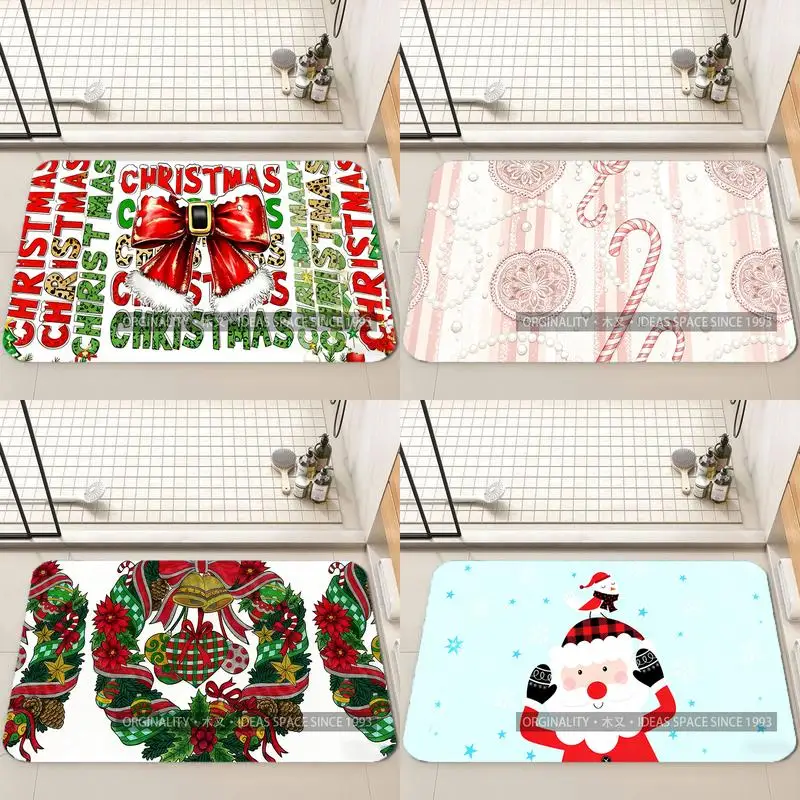 عيد الميلاد القوس نمط حصيرة غرفة المعيشة الديكور أريكة المنزل عدم الانزلاق السجاد دراسة غرفة نوم حصير الأطفال لينة الكلمة حصيرة