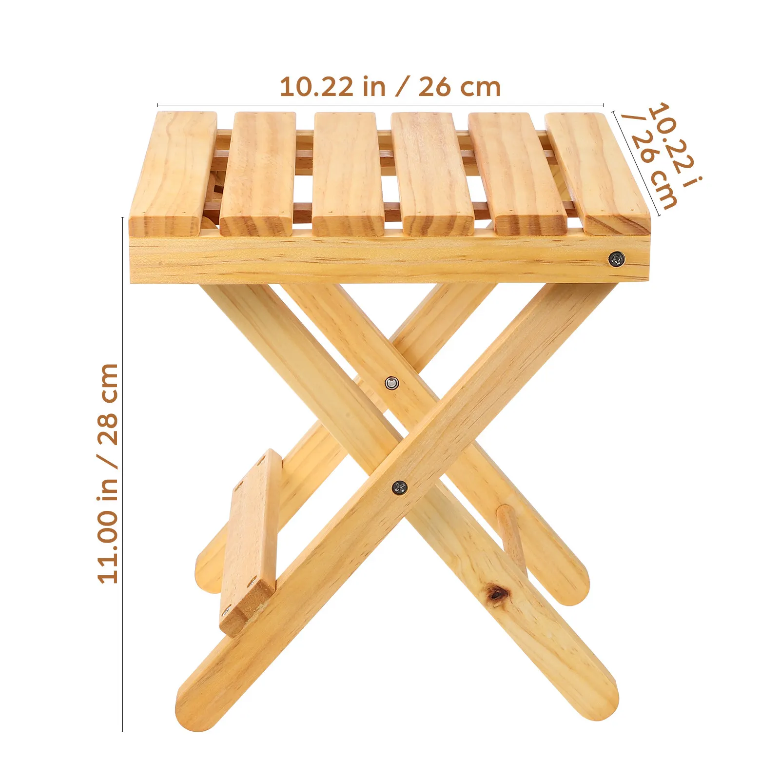Wood Small Square Folding Side Table Portable Outdoor Wine Picnic Table Beach Stool Plant Stand Wooden Serving Desk