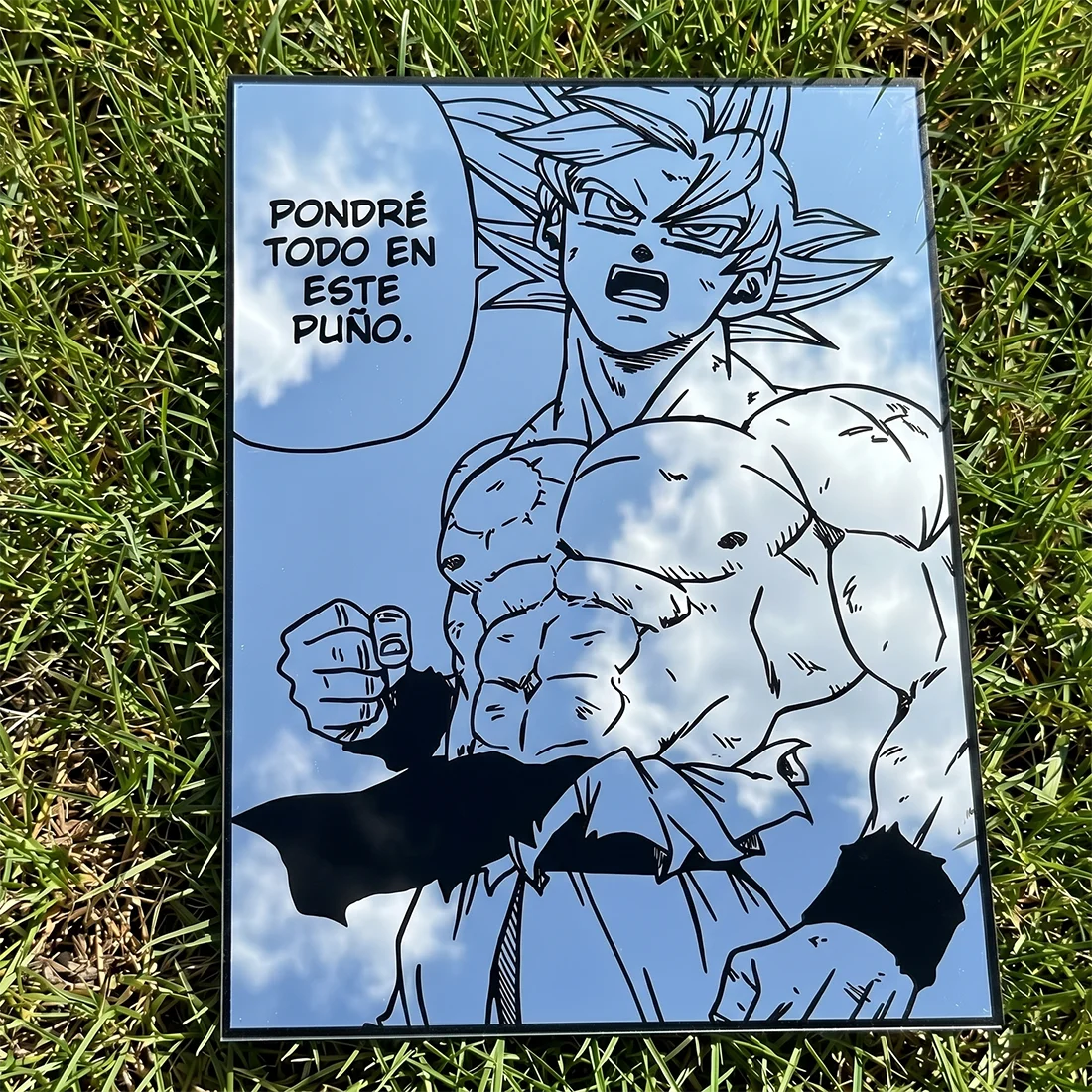 

Goku Anime Mirror Wall Decor Aesthetic Acrylic Mirror for Home Gaming Room Wall Art Creative Gift for Fans