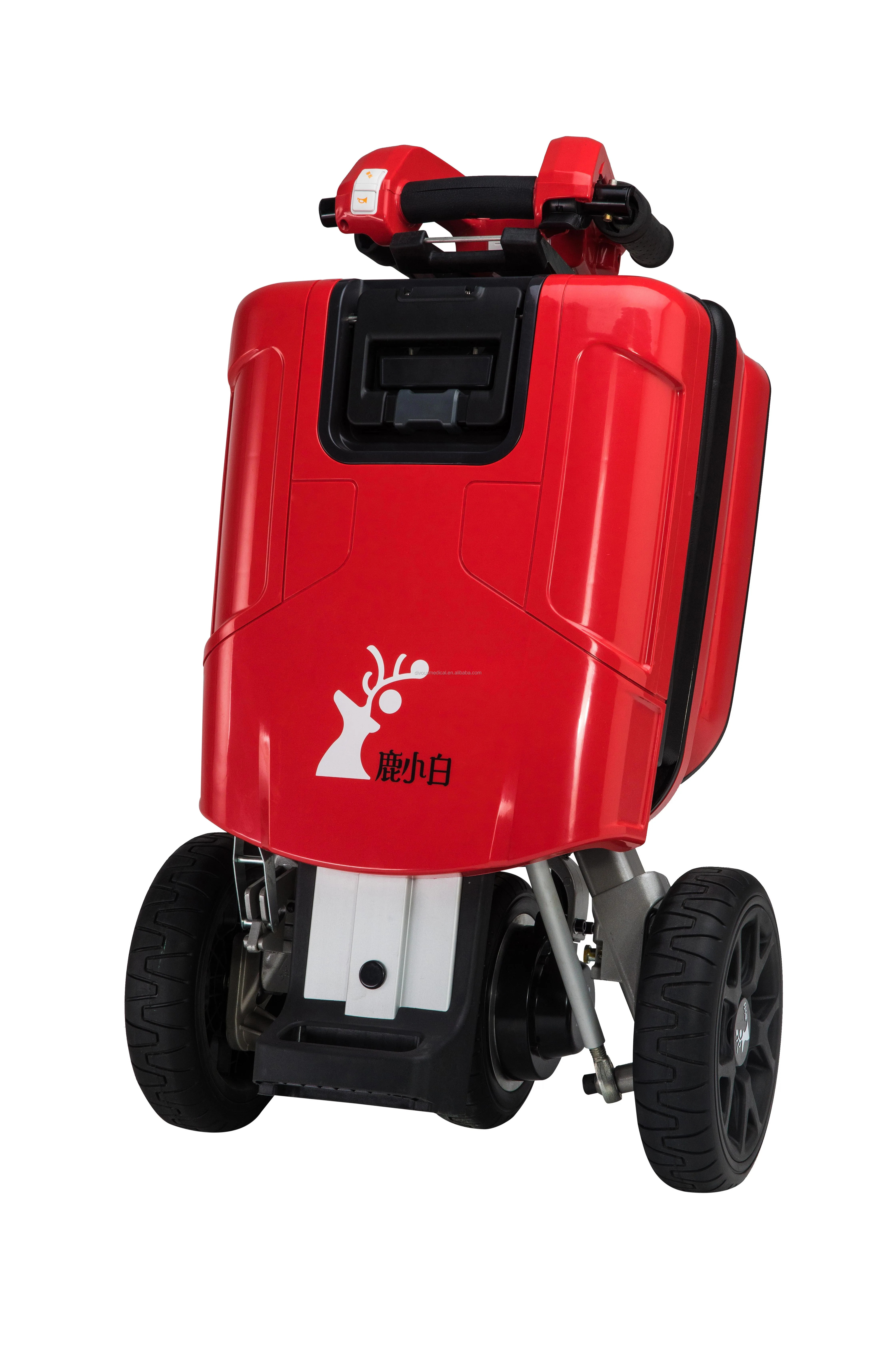 Neue modische, zusammenklappbare dreirädrige Elektroroller-Lithiumbatterie kann am Flugzeug getragen werden