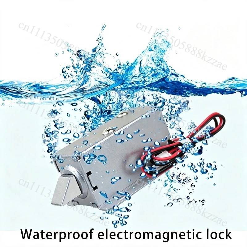 Mini Waterproof Electromagnetic Lock DC 24V  Electric Bolt Lock Small Electric Control Cabinet Door Lock