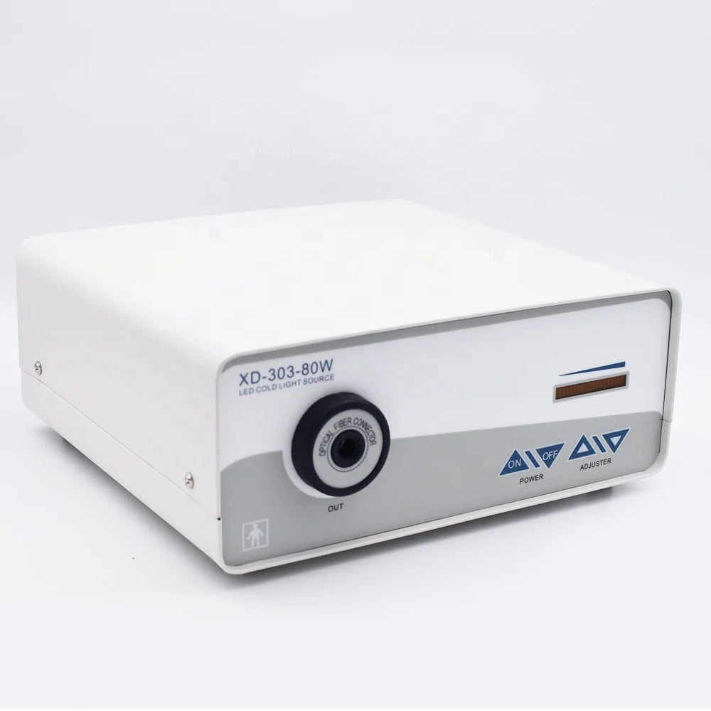 Portable XD-303-80W High Brightness LED Fiber Optic Endoscope Microscope Medical Cold Light Source Hysteroscopy Anochoscopy