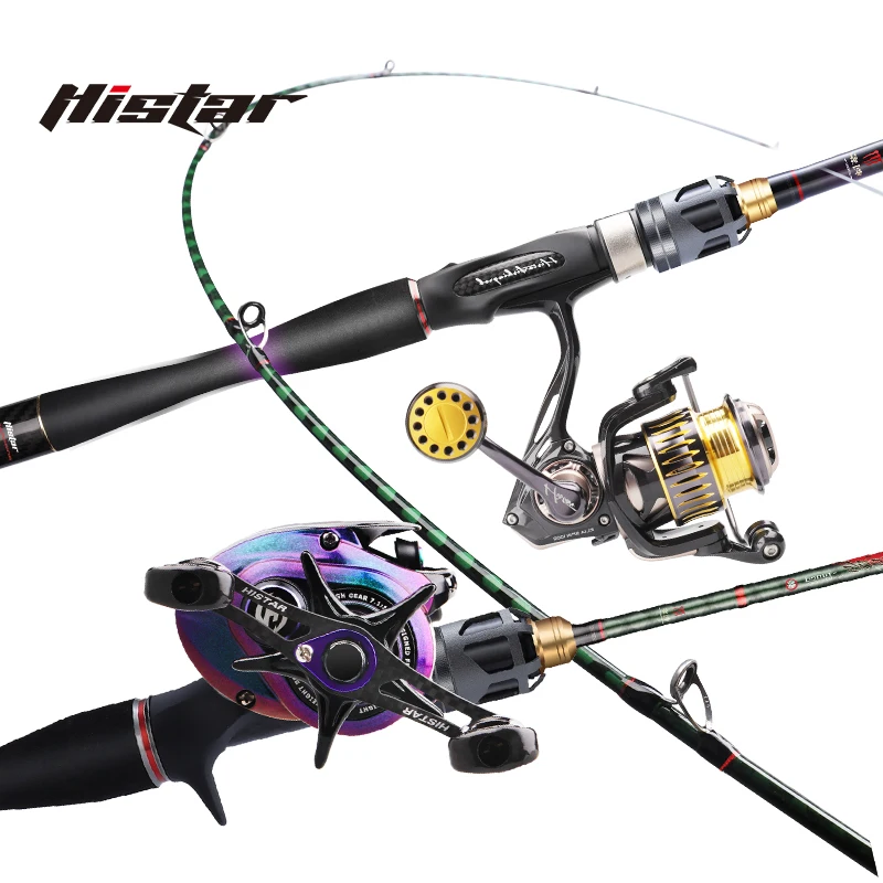 

Histar Assassins Light Action Rod Combo Fuji Reel Seat DKK SIC Guide High Carbon Fishing Pole & Baitcasting/Spinning Wheel Set