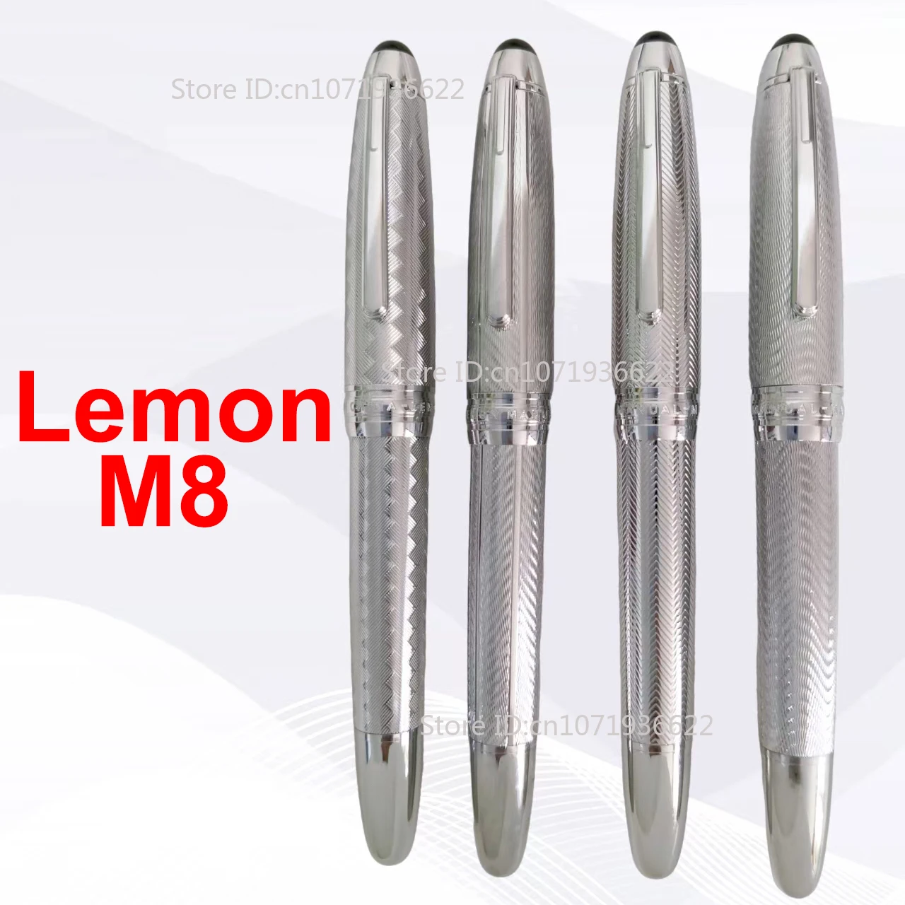 

Lemon M8 Metal Piston Ink Calligraphy Fountain Pen Soft Blade Long Knife Business Pen Nib Hand-Polished Writing Stationery Gift