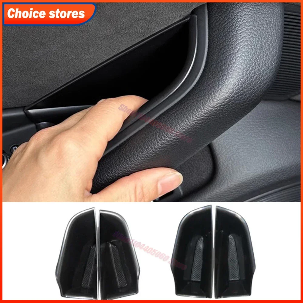 2 Piezas Bandeja Organizadora para Panel de Puerta con Soporte para Teléfono para Audi A4 B8 B9 A5 8T 4K 2008-2025 Coupé, Acceso