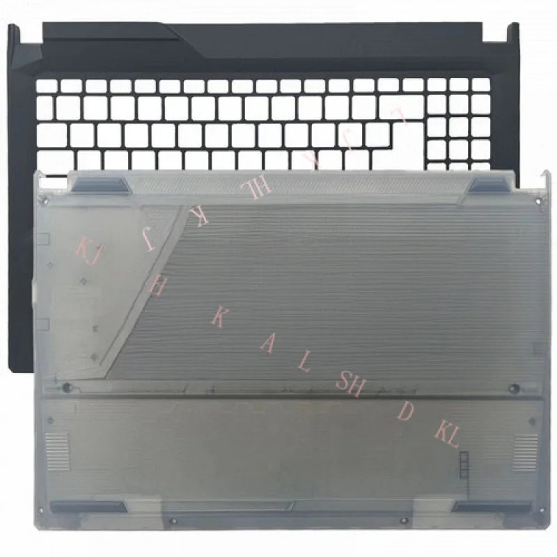 

N New For MSI Cyborg 15 A12V MS-15K1 Upper Case Palmrest Cover/Bottom Case