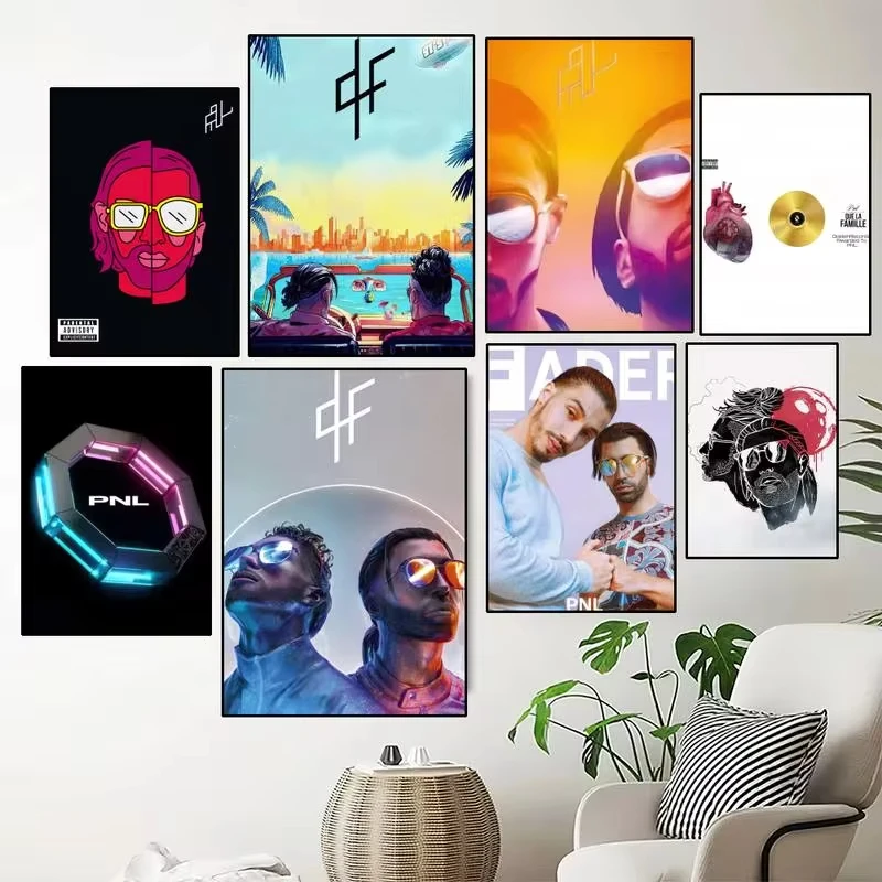 Rapper PNL QLF Singer POSTER Prints Wall Painting Bedroom Living Room