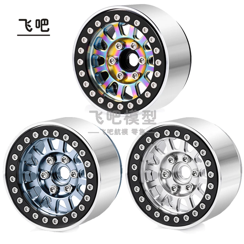 

1.9-inch Aluminum Alloy Colorful Wheels for 1/10 RC Crawler Car AXIAL SCX10 Traxxas TRX4 Upgrade and Modify DIY Accessories