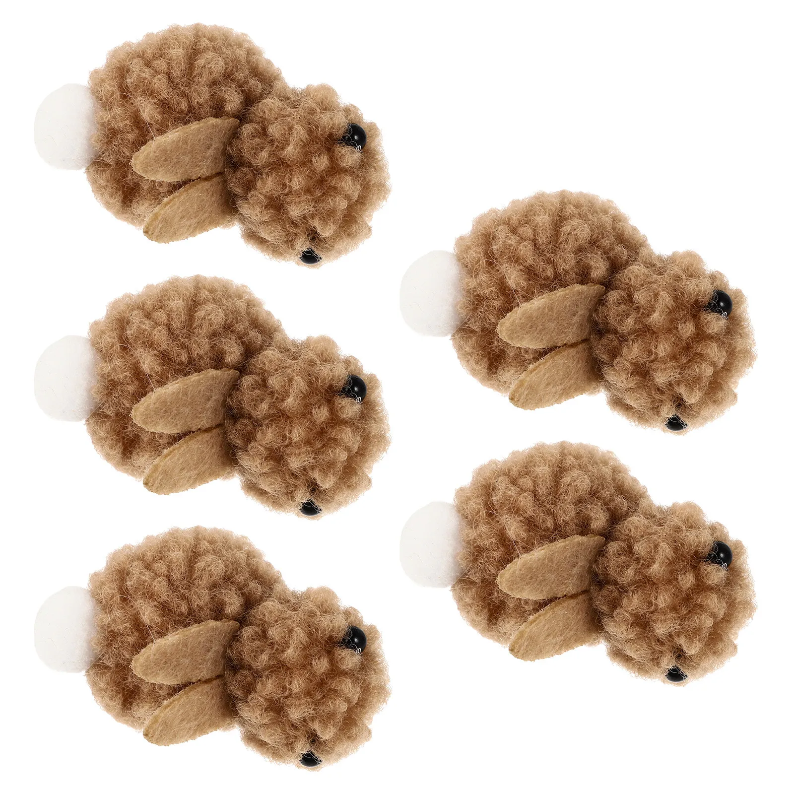 

5Pcs Rabbit Hair Clip Set for Women Girls Kids Elegant Styling Daily Party Winter Wear Eye Catching Hair Accessory Barrettes