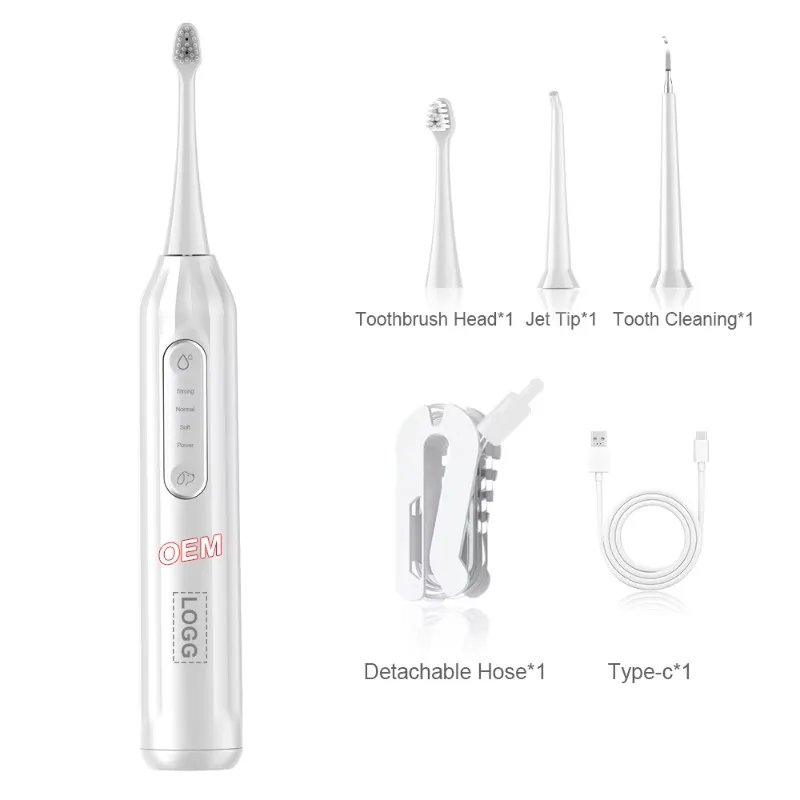 

New Arrival Pet Electric Toothbrush Soft Bristles Ultrasonic Vibration USB-C Charging Pet Cleaning Kit for Dogs and Cats