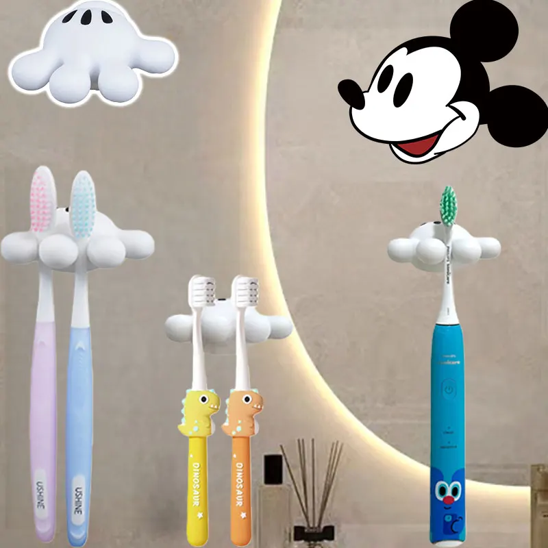 

Disney Mickey Mouse Household Toothbrush Storage Rack Toothpaste Storage Toothbrush Dispenser Bathroom Accessories Tool Gift