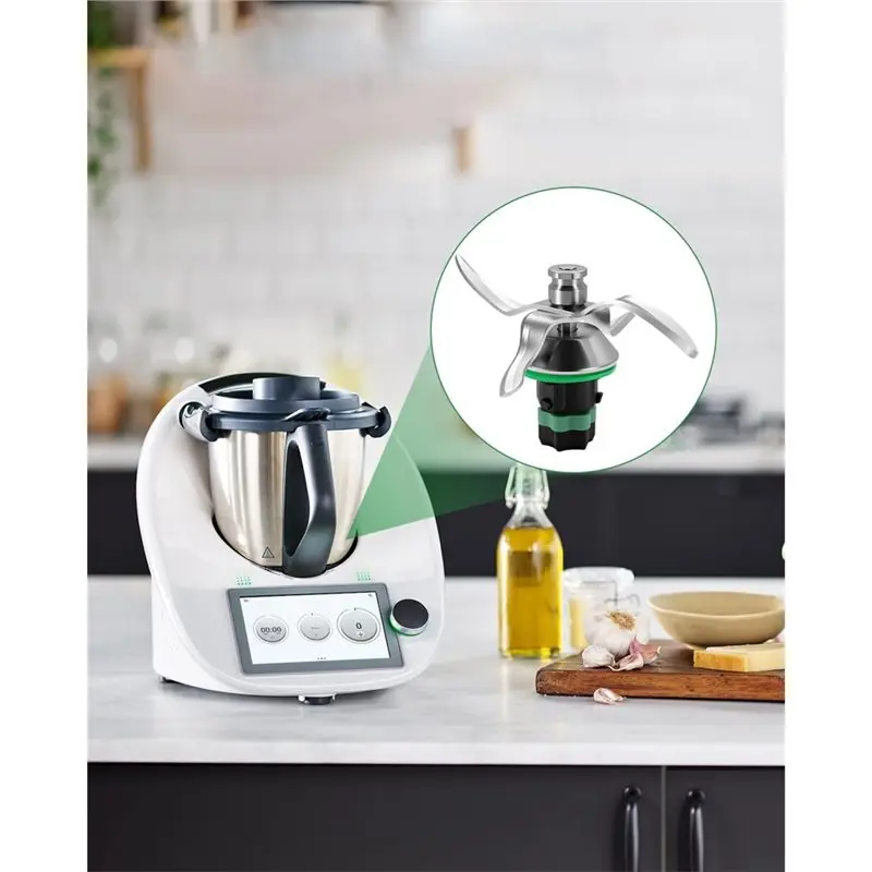 【ESSENTIALS 】Replacement Blade For TM5 And TM6, High-Quality Stainless Steel Mixing Knife, Perfect For Chopping, Stirring view 2