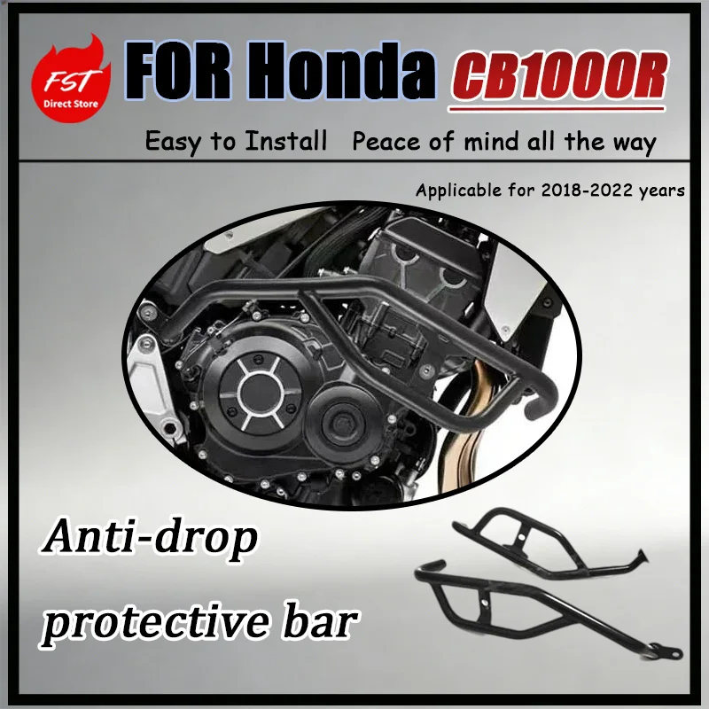For Honda CB1000R 2018-2022 Anti-Shock Bumper Thickened Fixed Base for Reinforcement Reduces Vibration at High-Speed Cruising