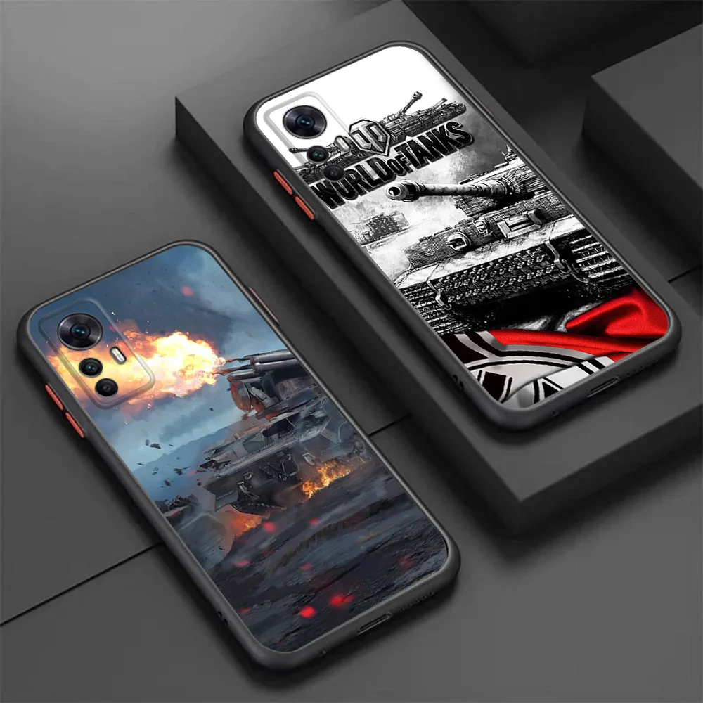 Чехол для телефона Xiaomi 10t Redmi Note 9 10 Pro 9t 9a 9c 10a 10c 9s 10s 8 7 8t Note10 World Of Tanks Game Черный полупрозрачный чехол