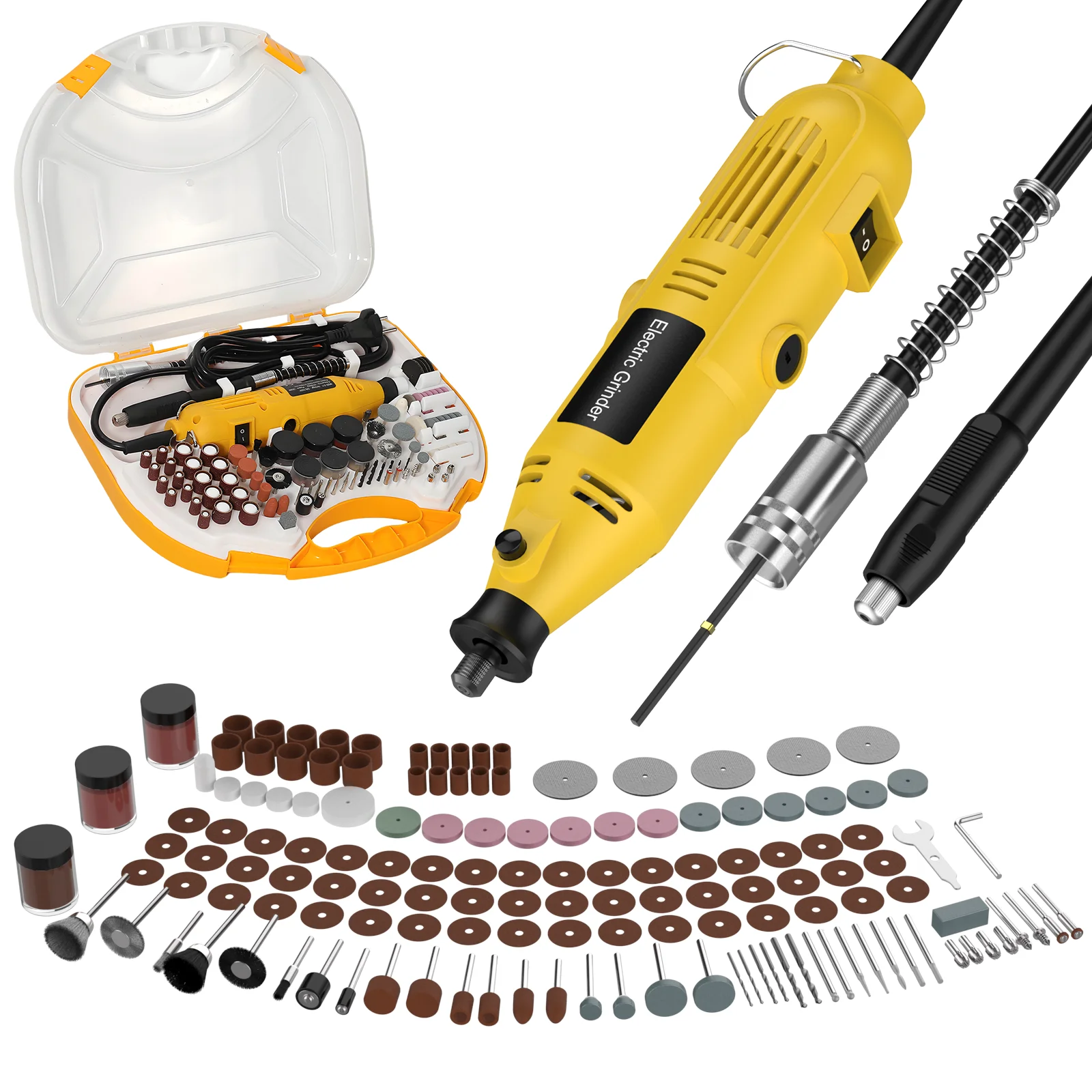 260W Gravier-Elektrobohrer mit 6 variablen Geschwindigkeitsstufen, multifunktionales Handwerkzeug zum Schleifen und Polieren für Holz, Metall, Schmuck und Bastelarbeiten.