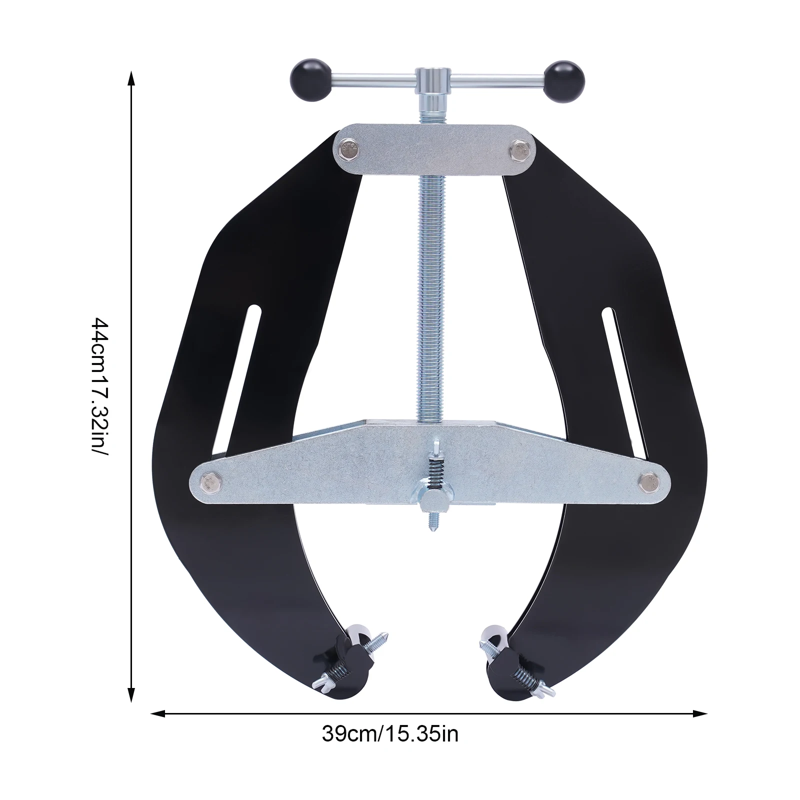 5” to 12” Adjustable Pipe Clamp Heavy Duty Steel Welding Clamp with Quick Release Lever & Fine Adjustment Screws Fit Clamps