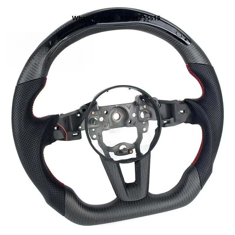 Led Matte Carbon Fiber Steering Wheel for 3 6 AxelA a Ten Za Rx8 MX5 CX3 CX8 CX9 CX-4 CX-5  MX5 Car Interior Accessories