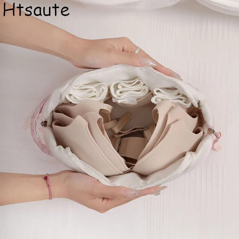 

Large Capacity Portable Carrying Handle Bags Flat Bag for IPad Computer Bags Handheld Underwear Storage Bags