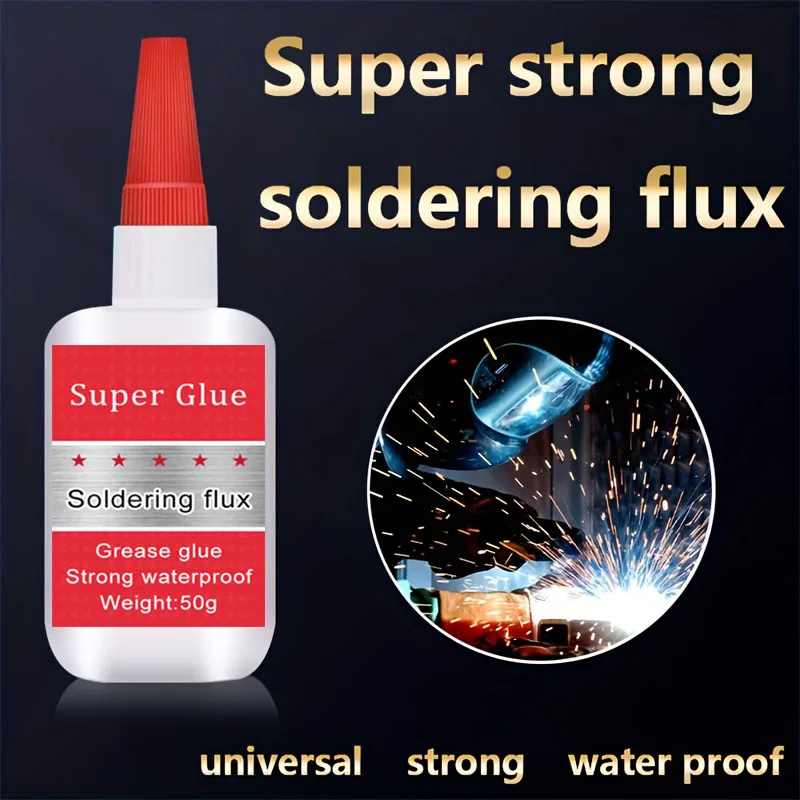 2/5pcs Oily Welding Adhesive 50g/1pc Super Adhesive Glue Multifunctional Household Clear Strong Glue For Ceramic Leather Rubber