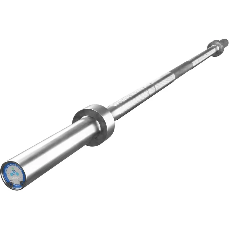 

Training Barbell (6FT) (15 Pound Weight) (300 LBS Capacity), Home Gym Fitness Equipment, Strength Training Workout Bar,