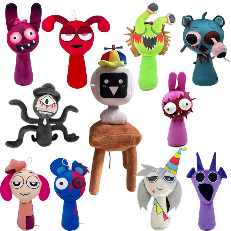 

Плюшевые игрушки Sprunki, плюшевая кукла Sprunki, мультяшные игрушки Sprunki, подарки на день рождения для детей, мягкие игрушки, подарок на Рождество