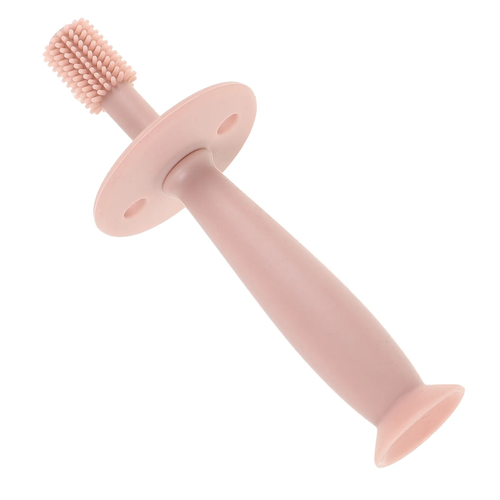 

Silicone Toothbrush Baby Oral Care Training Protection Choking Prevention Soft Bristles Infant Gum Relief Teething Pad Safe Chew
