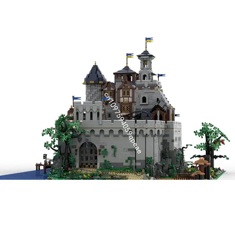 

Новый 10648 шт. Moc европейский средневековый вид на улицу черный королевский замок модель здания Diy творческие идеи детские игрушки подарок на день рождения блоки
