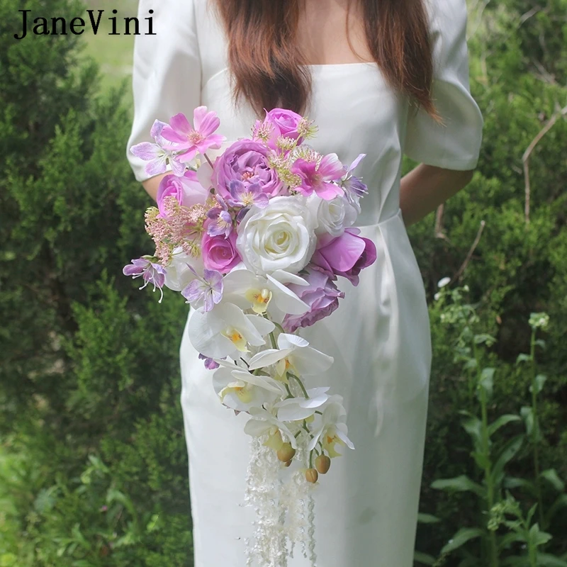 janevini-romantico-bouquet-da-sposa-a-cascata-viola-chiaro-per-la-sposa-rose-artificiali-a-cascata-bouquet-di-fiori-da-sposa-sposa