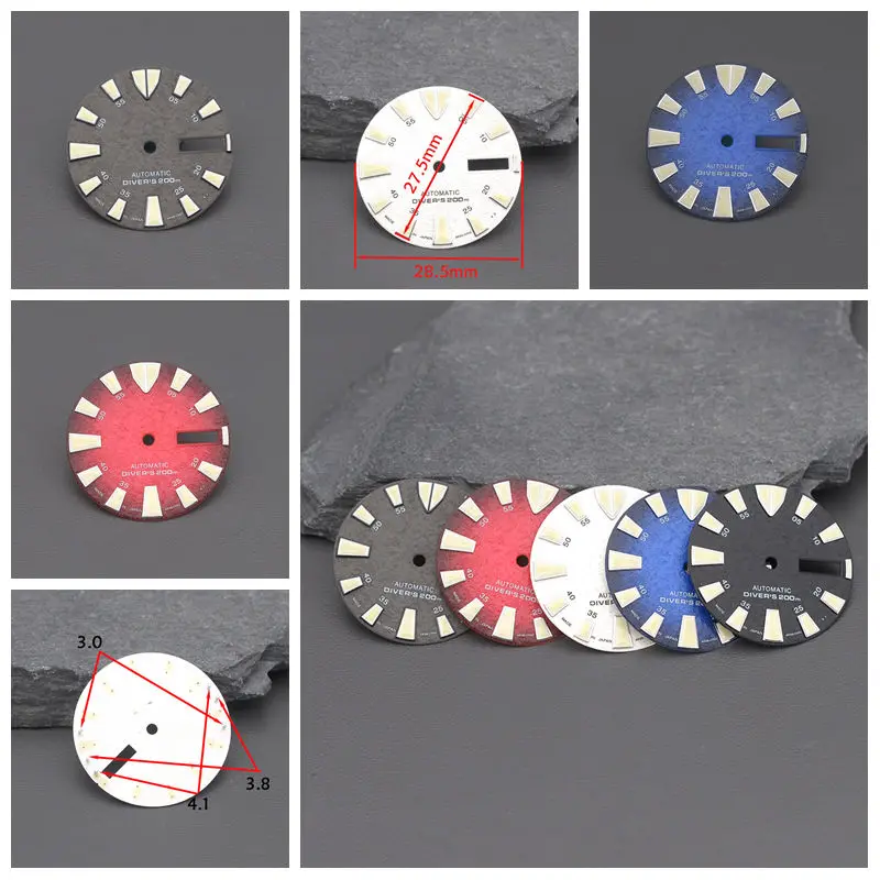 

Мужской циферблат 28,5 мм для Японии 7s26 NH36 подходит для SKX007 SKX009 6105 SRPD Tuna Monster Turtle, чехол для часов, детали инструментов для ремонта часов