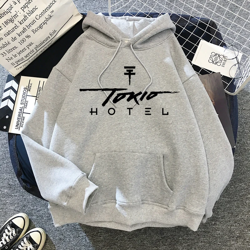 High Street Tokio Hotel Hoodie Hip Hop Unisex Sweatshirt 90s Punk Y2k Fashion Singer Hoodies Band Men Women Clothes Hoody