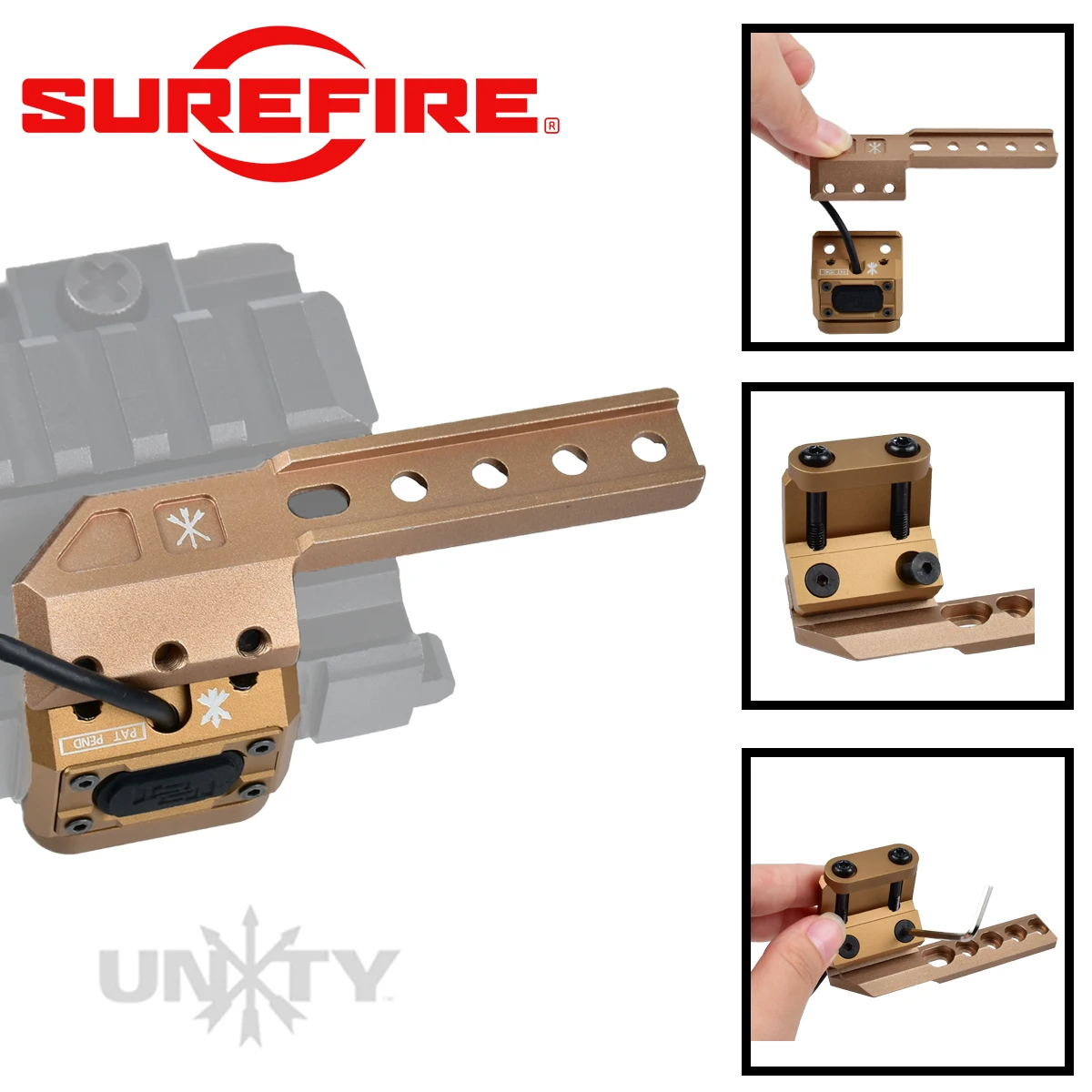 Surefire M600 M300 UNITY Dual Switch Mount Scout Light LED Spotlight SF Tactical Hunting Lamp for AR15 Rifle Airsoft Flashlight - view 5