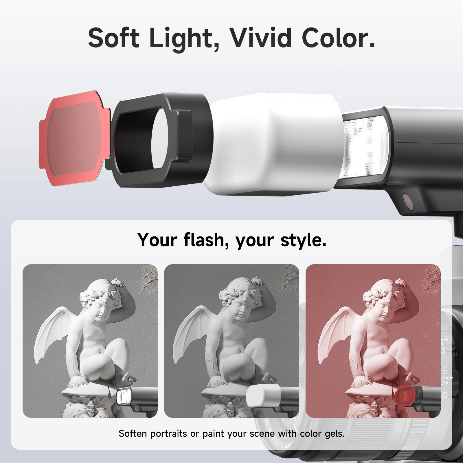 PHOTOOLEX G01 Mini Speedlight 700 Flashes 5600K for Canon Sony