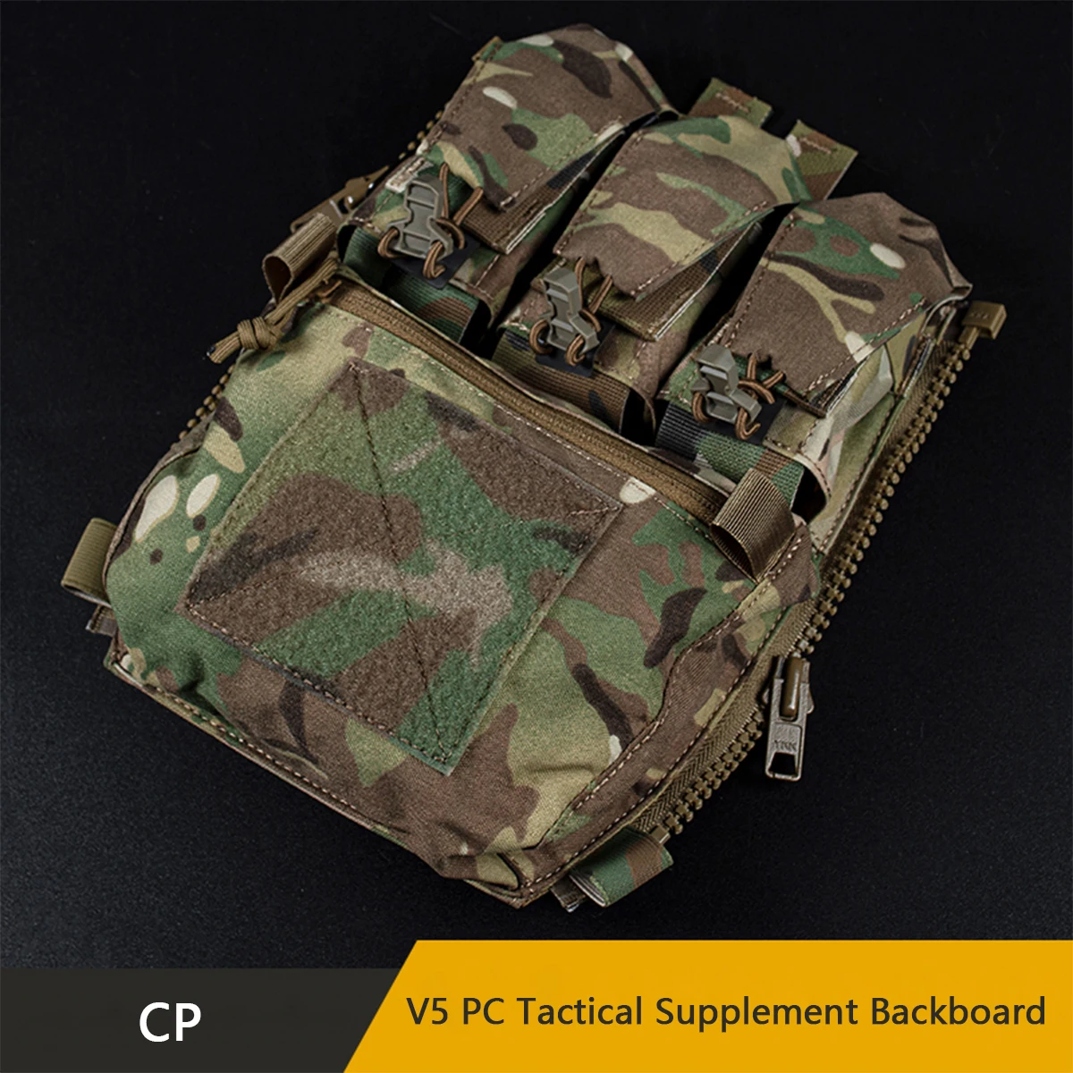 Tactical Back Panel Assault Adapt Banger Pouch FCPC V5 Plate Carrier Accessories Zip On GP Pocket Hunting Airsoft Ferro Style