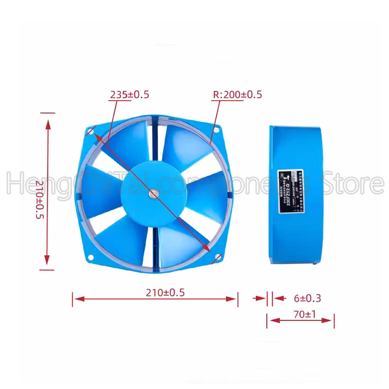 Original 100% Working 200FZY2-D 200FZY7-D 220v 380V cooling fan