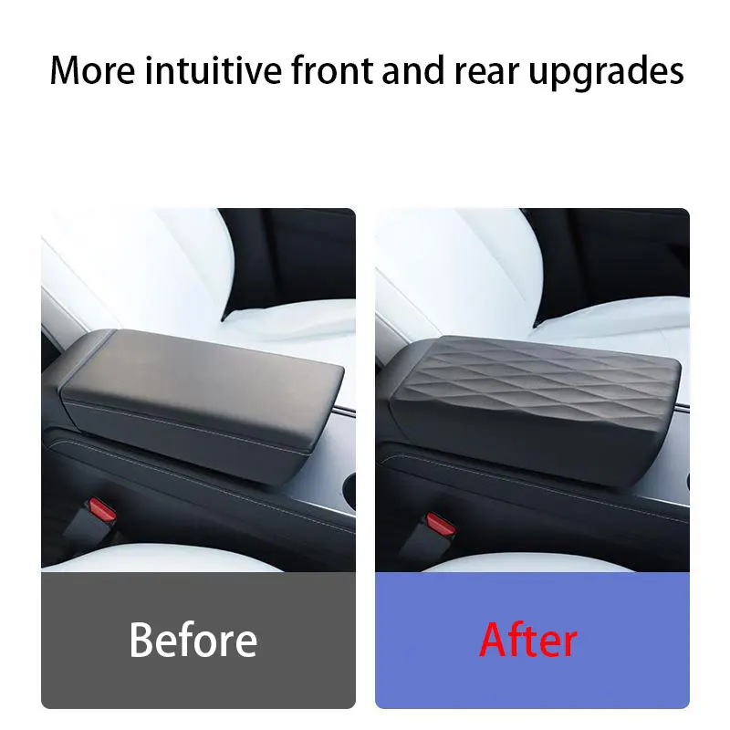 

TPE Car Central Console Armrest Cover Scratch proof Wear-Resistant Armrest Box Modification For Tesla Model 3 Model Y