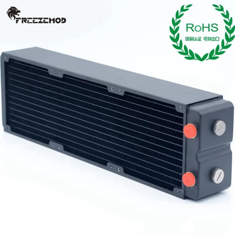 FREEZEMOD 240 / 360 Radiator, Water Cooling Copper Heatsink Three Layers 65MM Thickness 5 Holes G1/4 Thread Compatible 120mm Fan