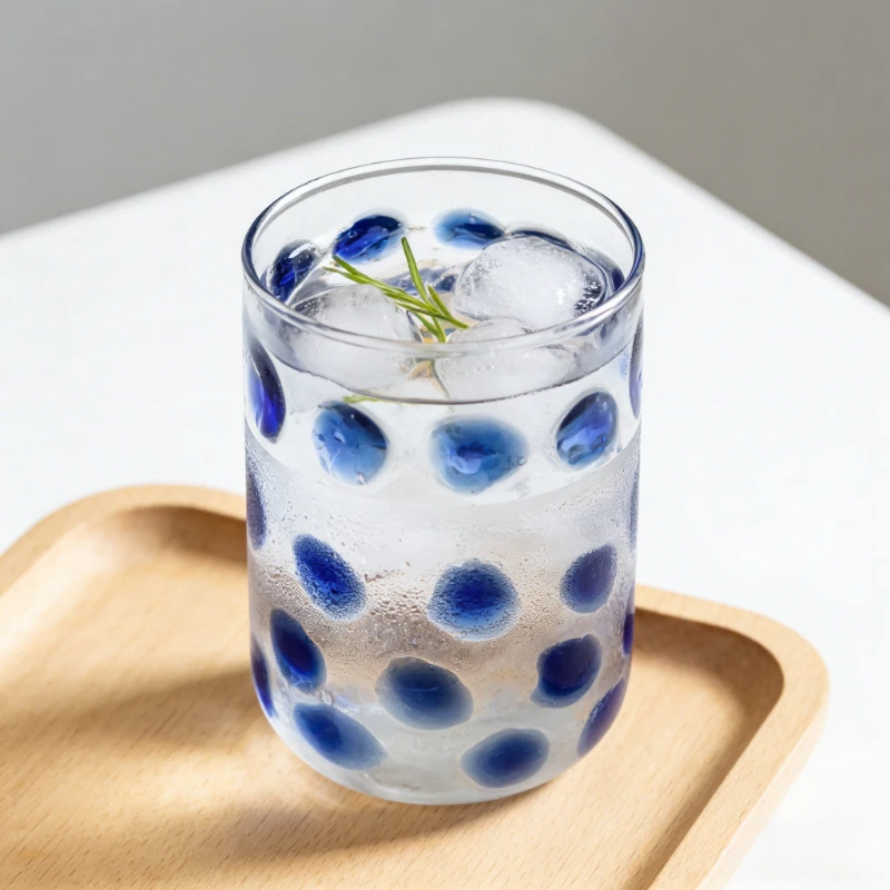 

Креативные чашки ручной работы из боросиликатного стекла в горошек, термостойкие чашки для сока, напитков для дома, ежедневное стекло для питьевой воды