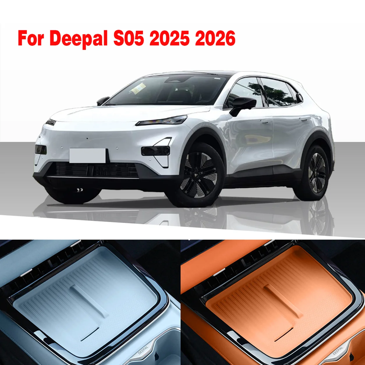 Changan Deepal S05 Center Console Silicone Mat Wireless Charging Pad Non-Slip Storage Organizer Tray EV Car Interior Accessories
