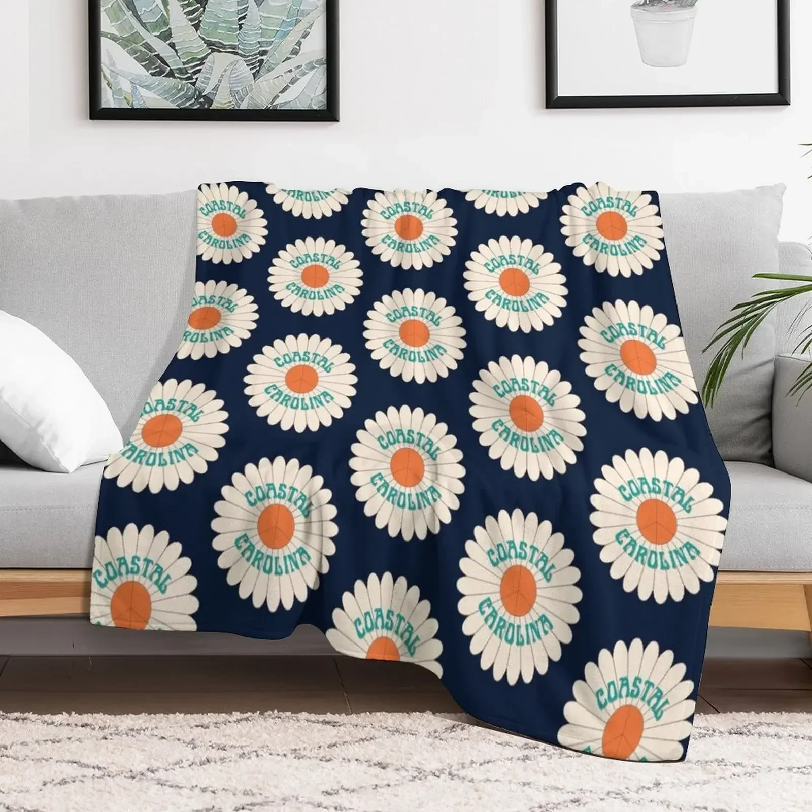 

CCU Daisy Throw Blanket Softest Blankets For Sofas Cute Plaid Blankets Hairy Extra Large Throw Blankets