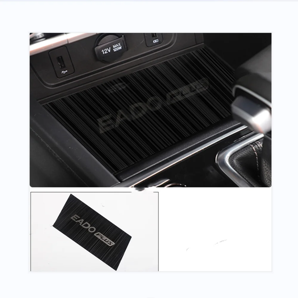 For Changan Eado Plus 2020 2021 2022 2023 Accessories Stainless Steel Car Center Control Storage Panel Sticker Trims