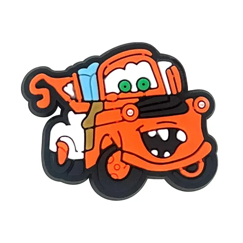 Imagen 2 del producto Disney Cars Lightning McQueen dibujos animados 9-100 Uds. Mezcla de adornos para zapatos decoración de PVC de alta calidad desmontable impermeable para regalos de fiesta