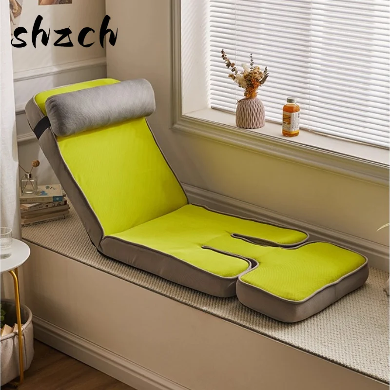 Lazy Sofa Chair with Back Support Foldable Floor Chair for Sitting/Lying Balcony Tatami Seat Multifunctional Recliner for Read